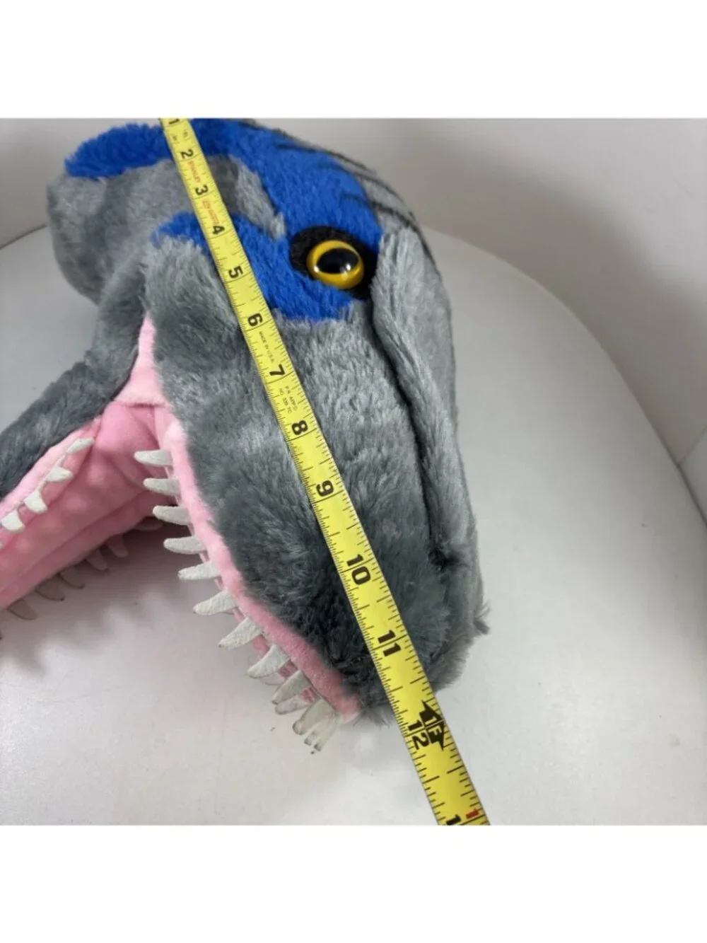 Cute Plush Hanging Dinosaur Animal 12” Head Wall Mount Kids Room Art Lot of 2